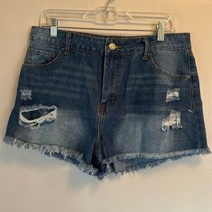 Rewash - Super High Rise Jean Shorts - size 13/31